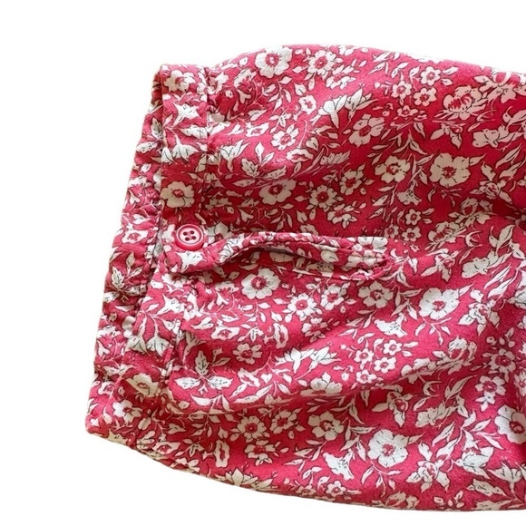 Jones New York Pink Prairie Flowy Summer Top White Flowers, 1X - Picture 7 of 10